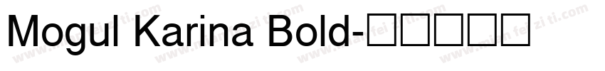 Mogul Karina Bold字体转换